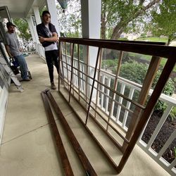 Vintage rustic windows