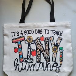 Teacher Themed Tote Bag 