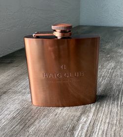 Haig Club single grain scotch whisky copper Flask
