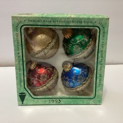 Hand Decorated Glass Ornaments 