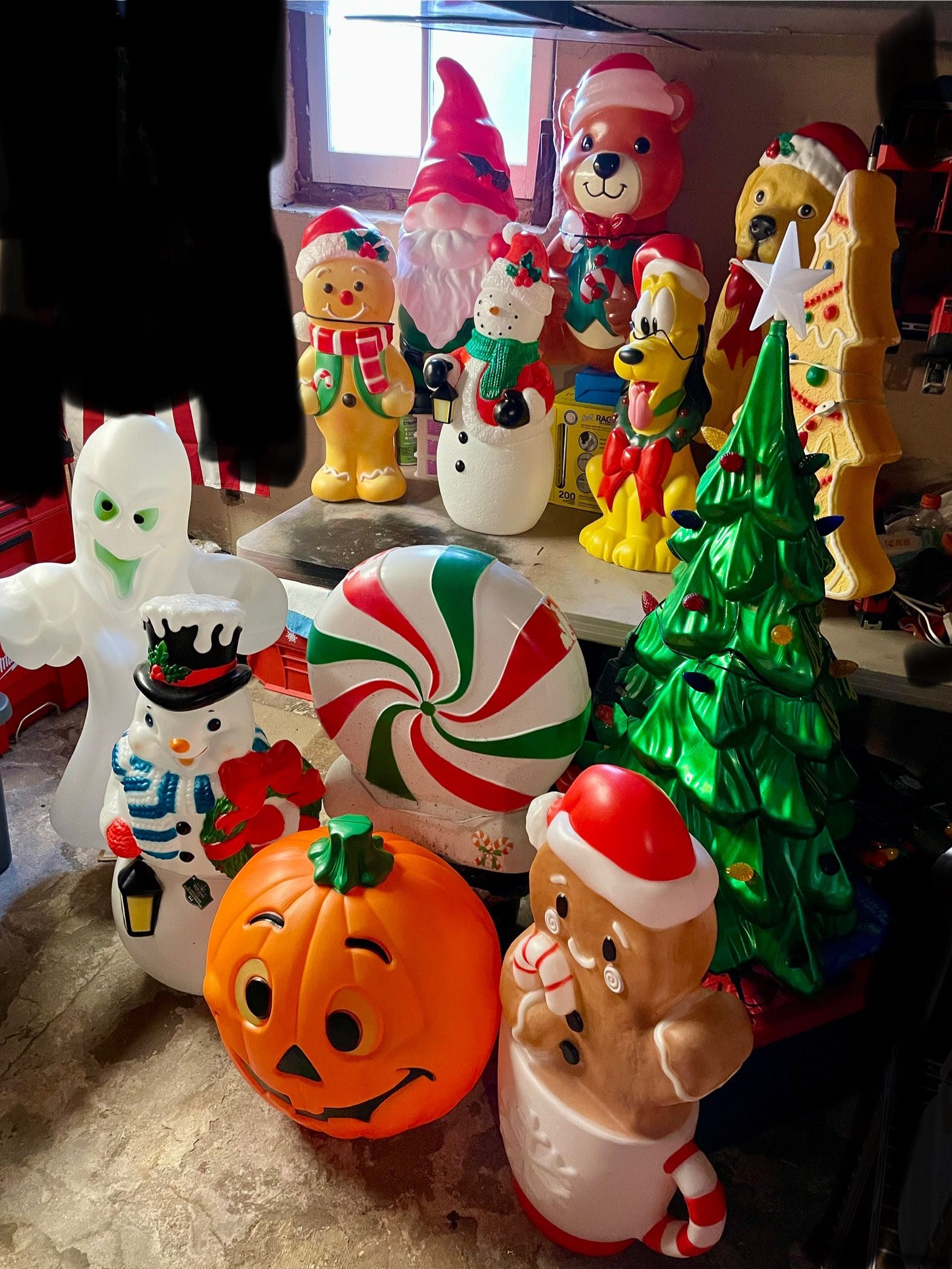Holiday Christmas Halloween Blow Molds