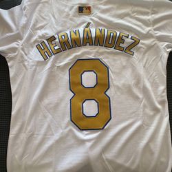 $50 White And Gold Kike Hernandez Championships Jersey Also Have Ohtani ,Yamamoto, Betts, Edman