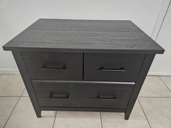 Sauder summit bookcase, nightstand/cabinet raven oak (2)