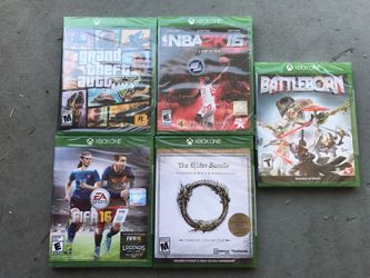5 game bundle for Xbox one brand new sealed