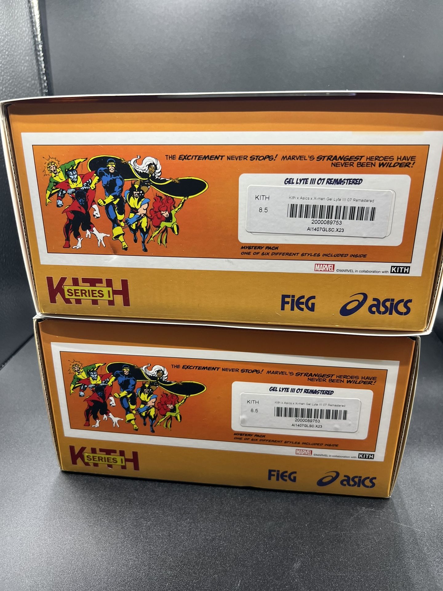 ASICS Gel-Lyte III '07 Remastered Kith Marvel X-Men Mystery Sealed Box (Trading Card Included)