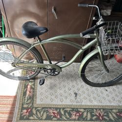 Kulana Hiku Cruiser Beach Bike Green, 26 inch 