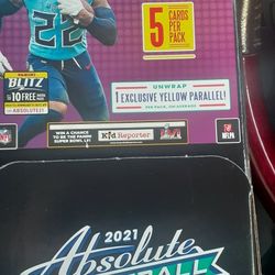 🏈🏈🏈2021 NFL Absolute Football Box Brand new  UNOPENED FACTORY SEALED  50 Packs‼ 