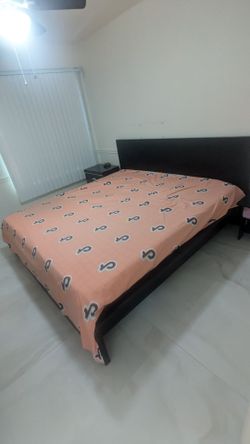 King side bed with mattress