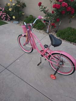 Girls beach cruiser pearl pink