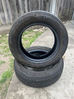 SET OF TWO USED TIRES 165/65/14 KUMHO