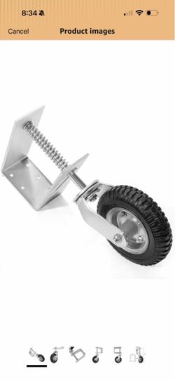 Stark USA Universal 8" Flat-Free Tire Gate Wheel Suspension Spring-Loaded Wood Chainlink Gate Caster Wheel Weight Capacity 200lb (Silver) 46 $25 2pcs
