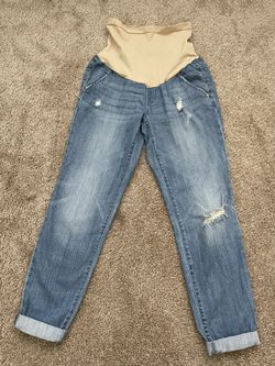Women’s Maternity Blue Jeans, Size XS-S (26)