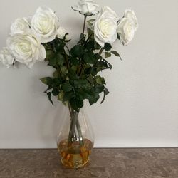 Flower Glass Vase With Flowers 