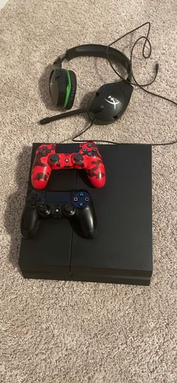 Like new ps4 pro with headset and controllers