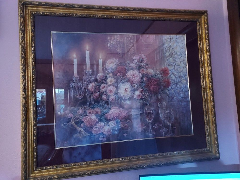 Lena Liu Signed Numbered Print Professionally Framed Matted "Romantic Reflections"