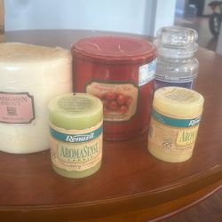 Candles Lot Of 5 Big Candles