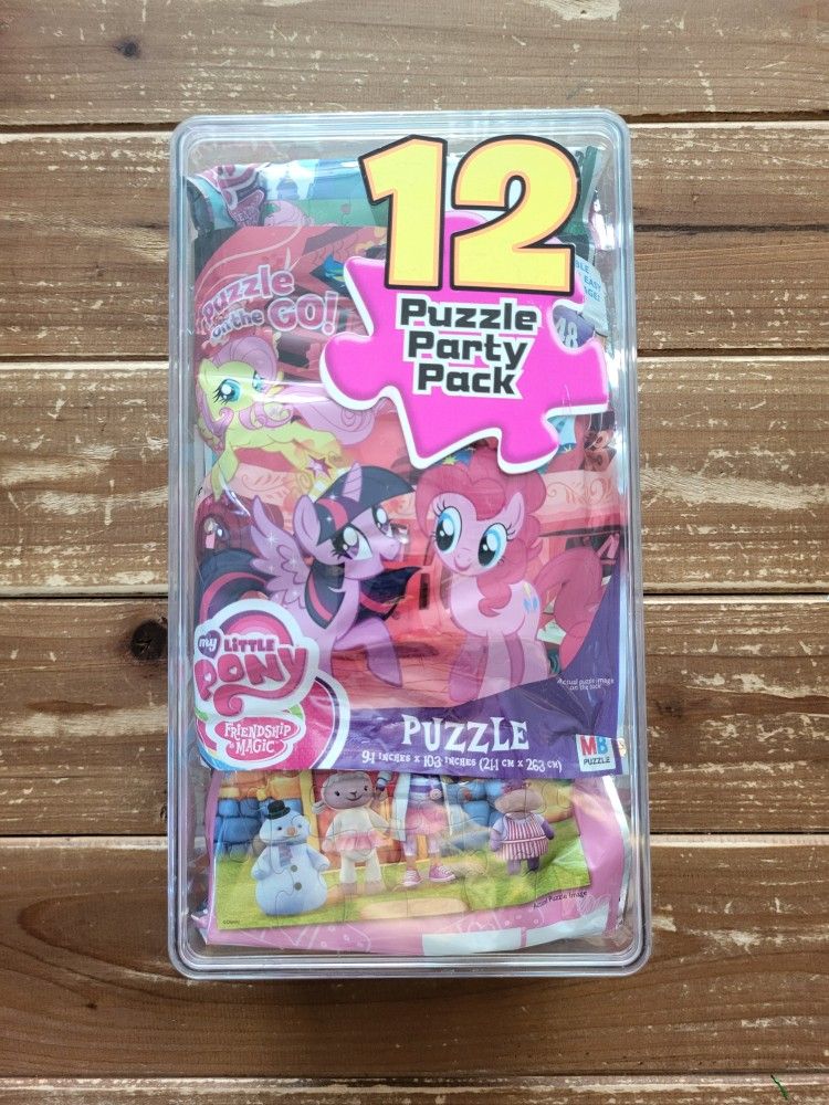 12 PIECE GIRLS VARIETY PUZZLE PARTY PACK **BRAND NEW, ALL FOR $5**