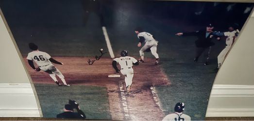 Bill Buckner & Mookie Wilson Signed 16x20 Photograph