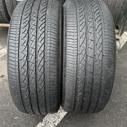 2 Used 245/50R19 Bridgestone Runflat Tires 245 50 19 