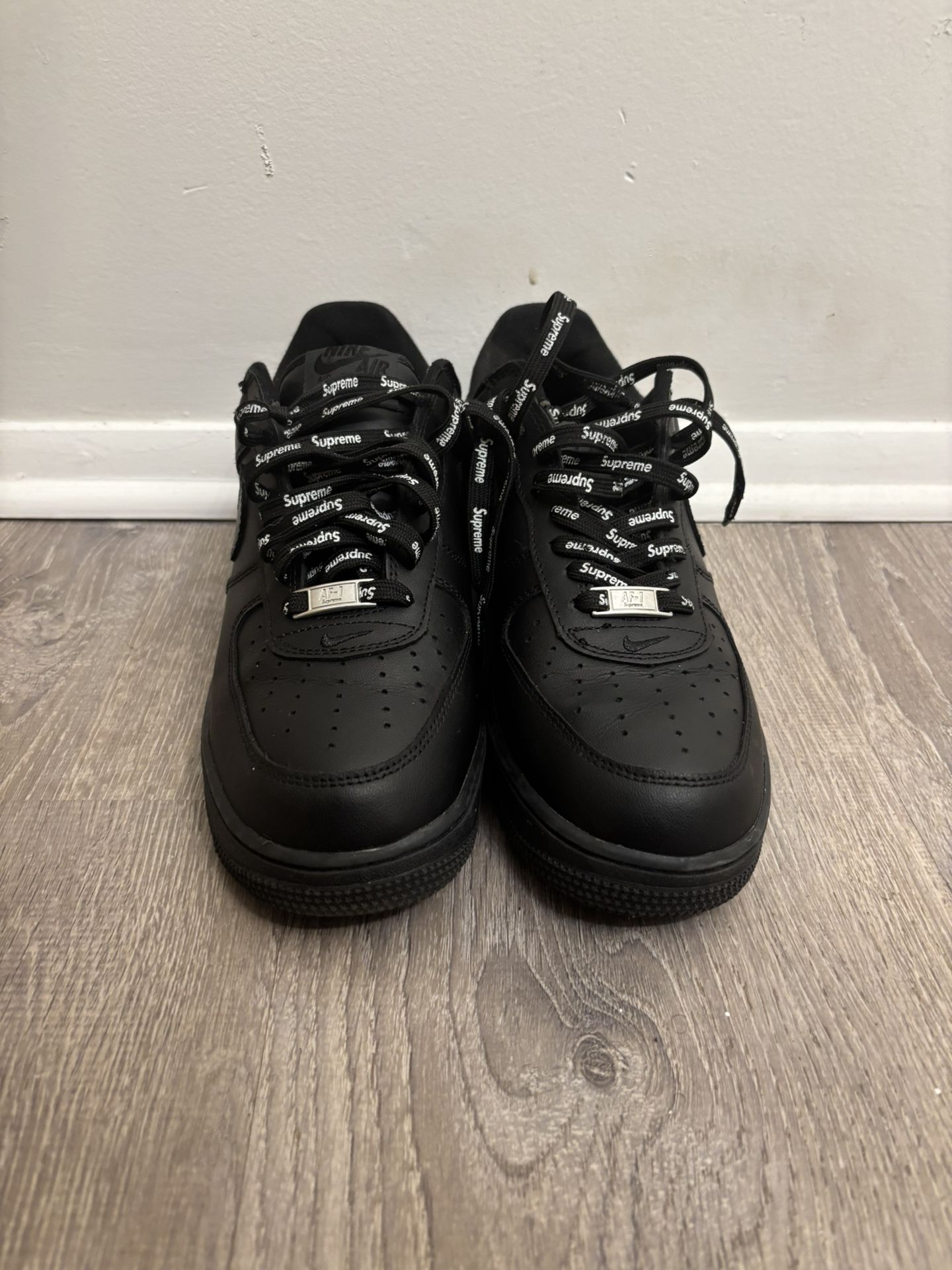 Supreme Air Force 1s Black