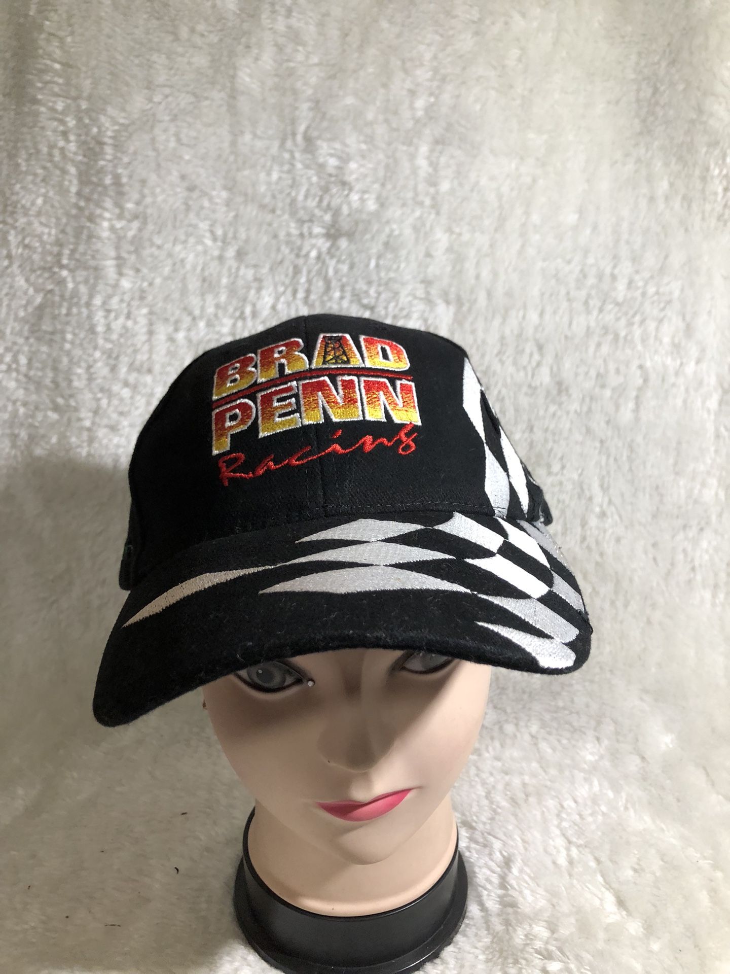 Vintage Brad Penn Racing Hat Cap Green Oil