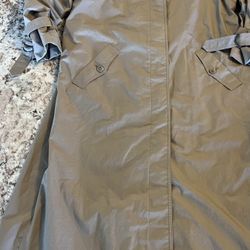 Vtg MISTY HARBOR trench Rain Lined coat wear in good health jacket sz 14/16 XL 