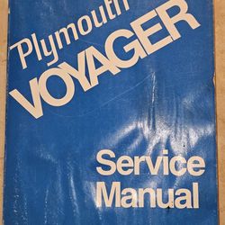 Book - Plymouth Van - Service Manual