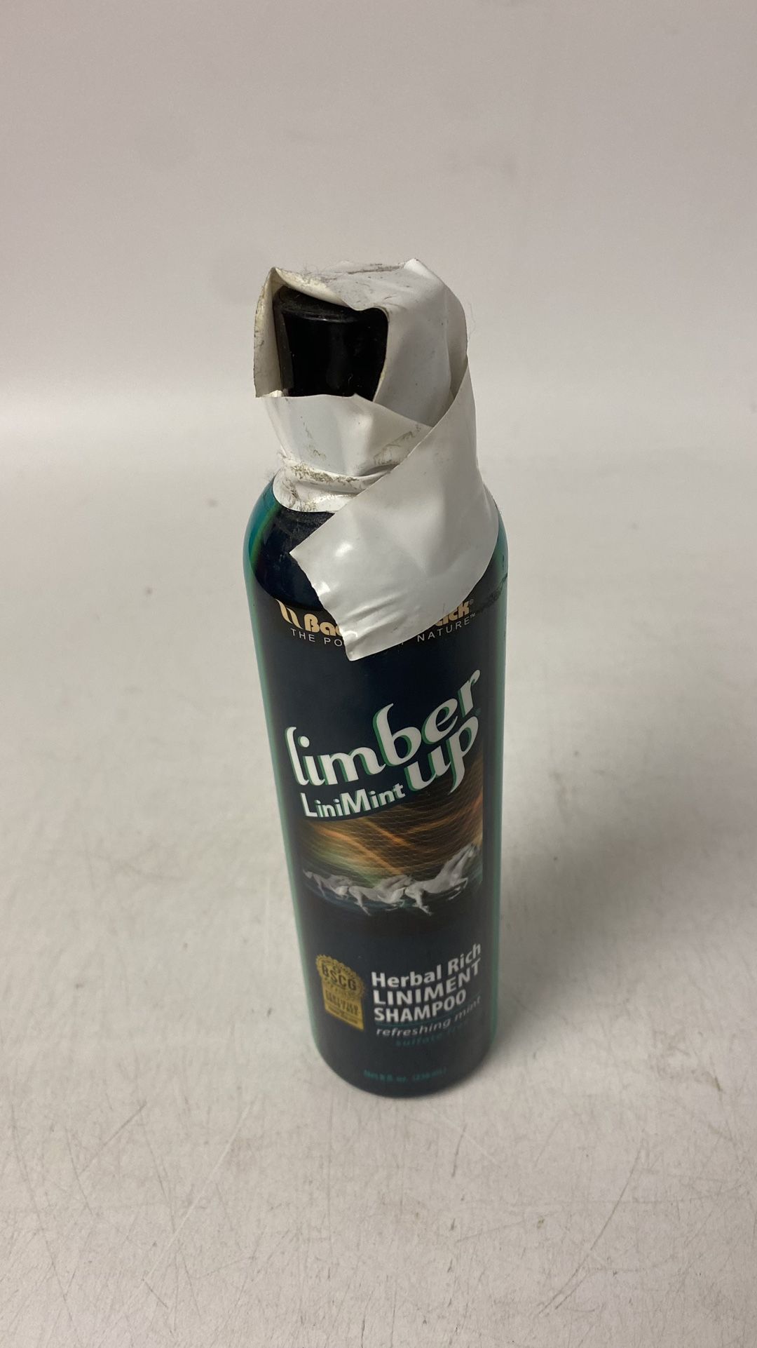 limber up, lini mint, herbal rich liniment shampoo for horses, 8oz