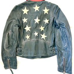 Brand New Star Leather jacket By Mauritius