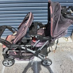 Baby Trend Double Stroller Very Clean Works Perfect