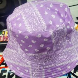 PURPLE BANDANA BUCKEY HAT