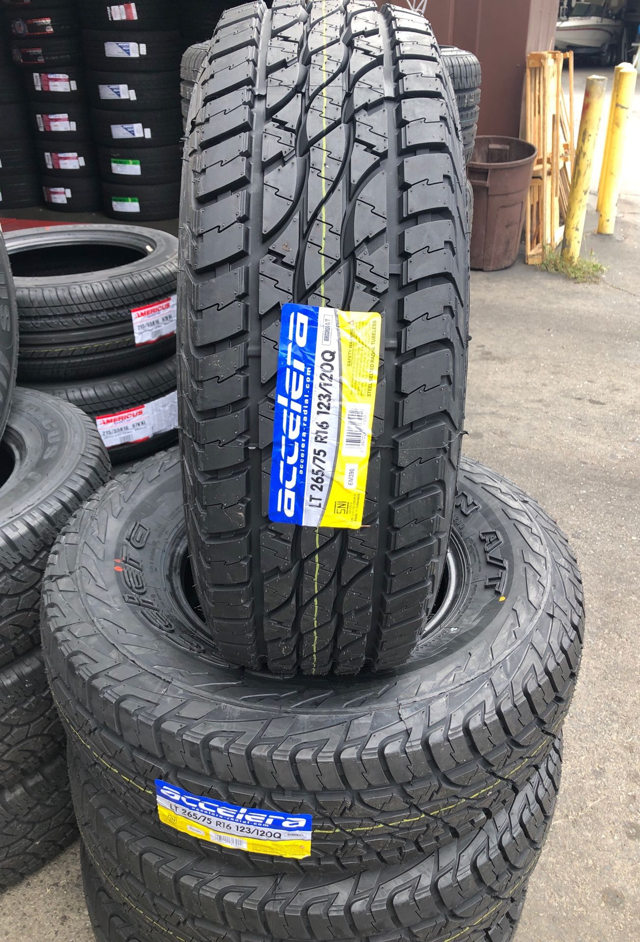 Brand New Tires Lt 265 75r16 Accelera Omikron A T 10ply For Sale All 4 Tires 445 With Free Install For Sale In San Jose Ca Offerup