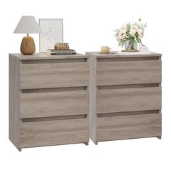 Ash Grey Nightstand Set 