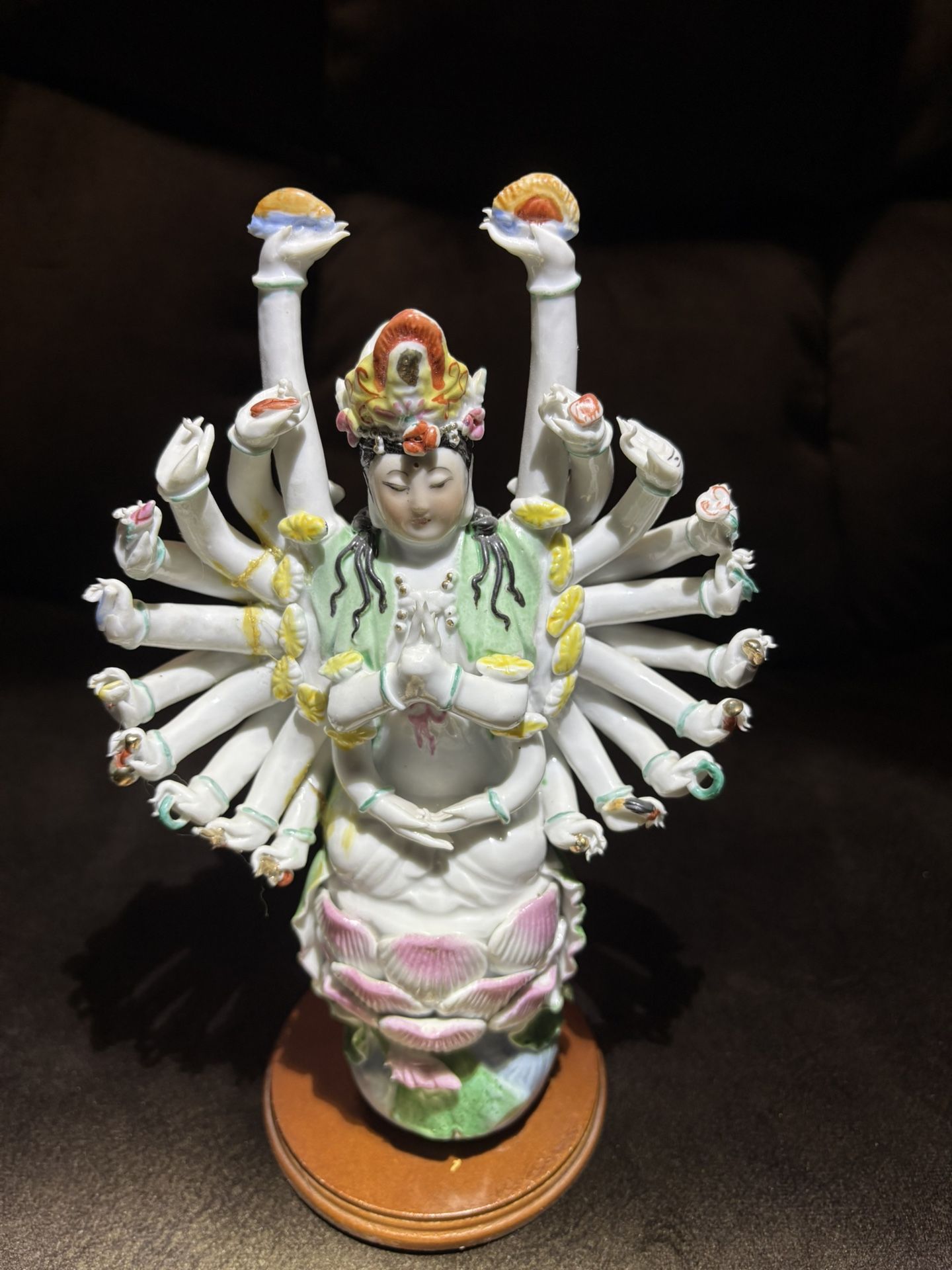 Antique Glass Statue