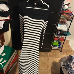 Long striped dress
