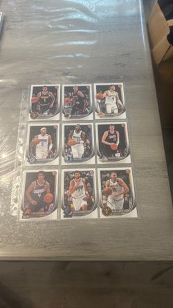 Bowman NBA Basketball Cards Lot of 9