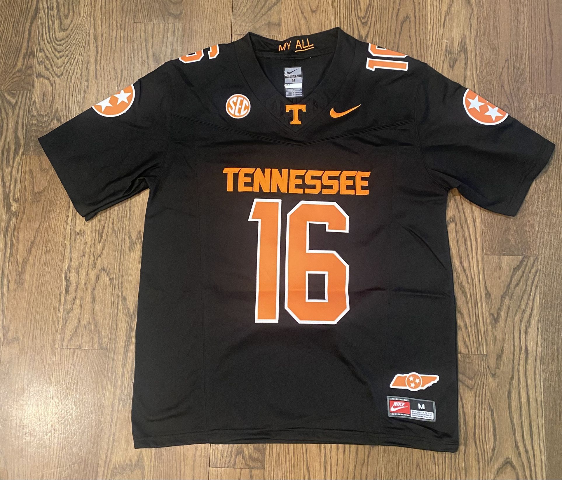 Morgan Wallen Tennessee Volunteers Jersey Medium And Small Nwt Black