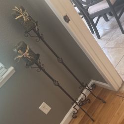 Wrought Iron  Candle Holder