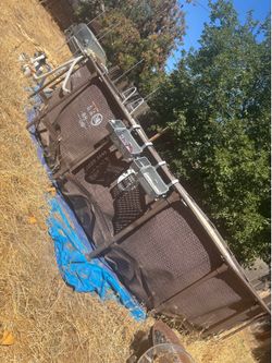 Coleman 17’ x 48” Above Ground Pool + Pump, Ladder & Vacuum & Accessories – Needs Liner Repair