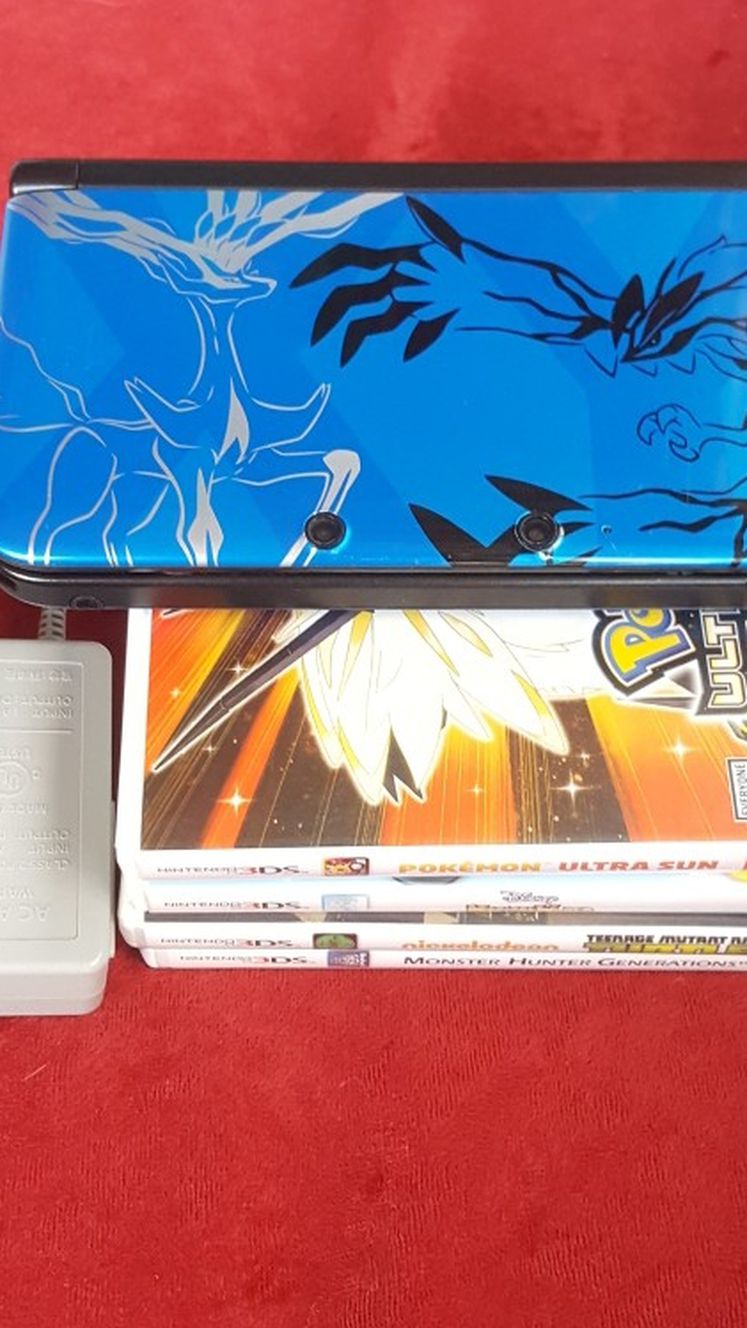 Nintendo 3ds Xl Pokemon X And Y Blue Limited Edition