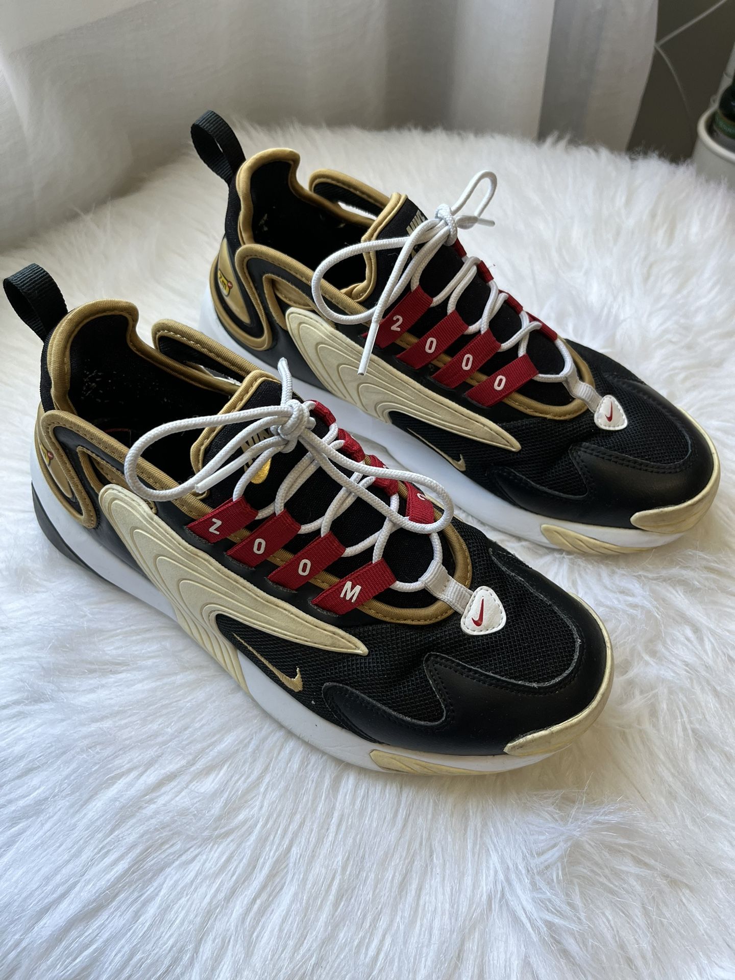 Womens Zoom 2K 'Icon Clash Black Metallic Gold'