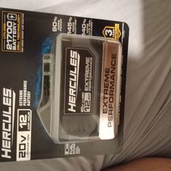 Hercules 20v , 12amp Hour Extreme Performance Battery 