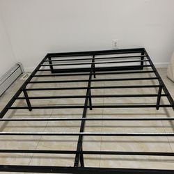 14" Queen steel platform bed frame