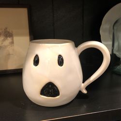 Pottery Barn  First edition collectible Halloween ghost mug cup