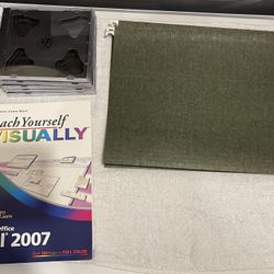 5 New CD Cases, 5 Hanging File Folders & Excel Book
