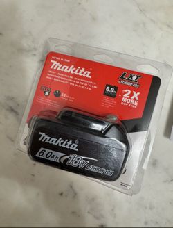 Genuine Makita BL1860B 18V 6.0ah Lithium-Ion Battery