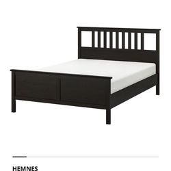 IKEA Queenx Bed Frame with Slats – No Box Spring Needed