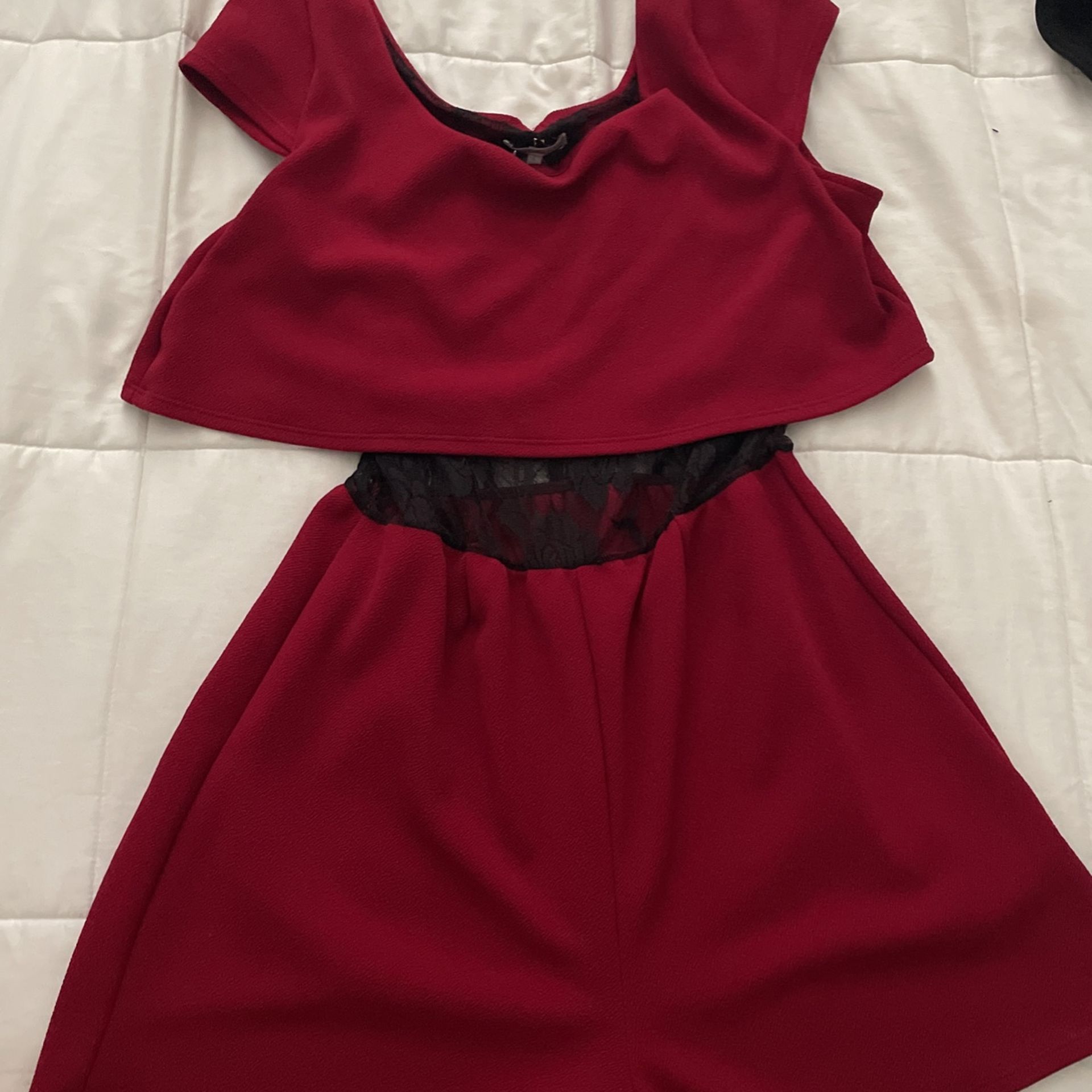 CR Red romper