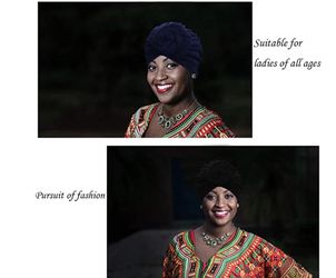 Blue or Black pre-tied bonnet