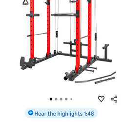 Major Fitness Power Rack with Cable Crossover System